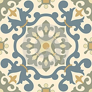 Traditional Arabic ornament seamless for your design. Desktop wallpaper. Background. Iznik.