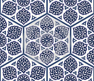 Traditional Arabic ornament seamless for your design. Desktop wallpaper. Background. Iznik.