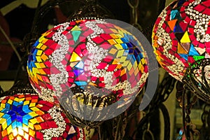 Traditional arabic style culorful lantern