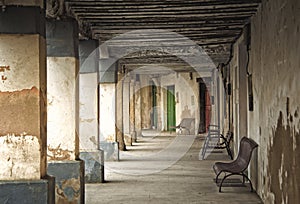 Traditional arcades in ArmiÃ±o