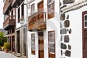 Traditional architecture of Los Llanos de Aridane village. photo