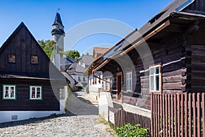 Traditional architecture and castle Stramberk, Moravia, Czech republic