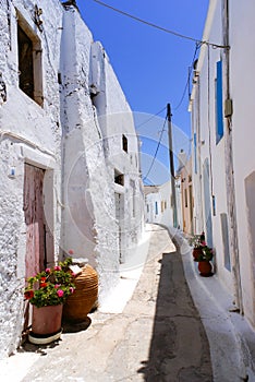 Traditional architecture of Chora village on Kythera island, Greece