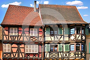 Traditional architecture of El'zas, France