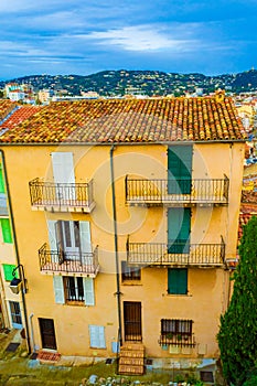 Traditional architecture Le Suquet Cannes French Riviera photo