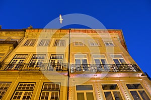 Traditional architecture in Lisbon Bairro Alto, Portugal photo