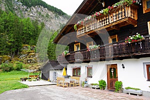 Traditional architecture near Heiligenblut am Grossglockner.