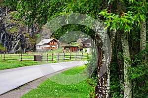 Traditional architecture near Heiligenblut am Grossglockner.