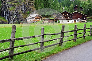 Traditional architecture near Heiligenblut am Grossglockner.