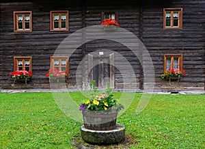 Traditional architecture near Heiligenblut am Grossglockner.