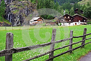 Traditional architecture near Heiligenblut am Grossglockner.