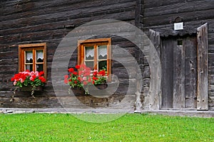 Traditional architecture near Heiligenblut am Grossglockner.