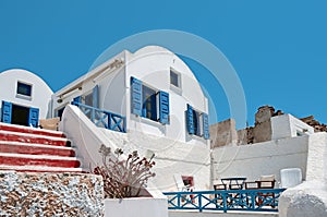 Traditional architecture of Oia, Santorini, Greece