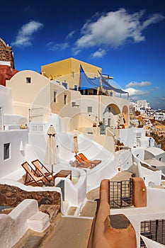 Traditional architecture in Oia village, Santorini