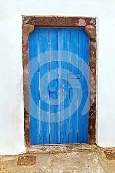 Traditional architecture of Oia village on Santorini island