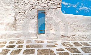 Traditional architecture of Oia village in Santorini island