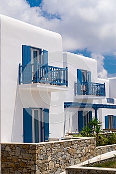 Traditional architecture of Oia village in Santorini island