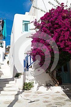 Traditional architecture of Oia village in Santorini island