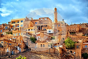 Traditional architecture in the old town of Mardin, Turkey