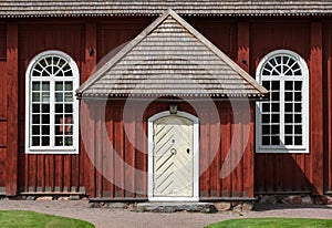 Traditional architecture in Sweden photo