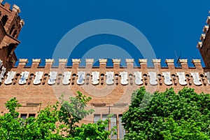 Traditional architectures in Barcelona, Catalonia, Spain.