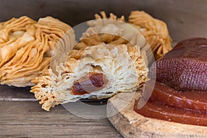 Traditional Argentine dessert made of fried puff pastry cakes