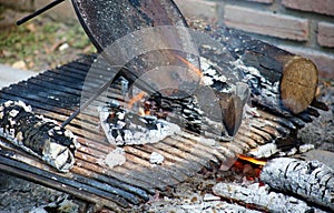 Traditional argentinian asado barbeque from argentina tradition bbq from Argentine brazil paraguay uruguay and chile