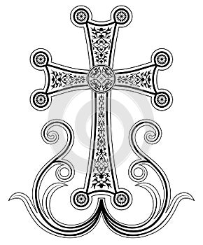 Traditional Armenian Apostolic Church cross clip art