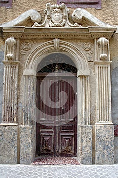 Traditional and artisanal door in Morocco