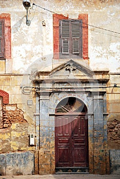 Traditional and artisanal door in Morocco