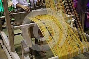 Traditional Asia loom detail