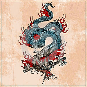 Traditional Asian Dragon.