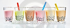 Traditional Asian milky bubble tea