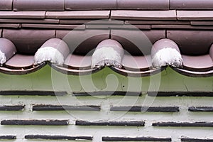 Traditional asian style roof tiles
