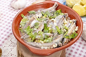 Traditional Atlantic horse mackerel meal