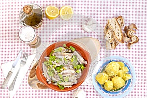 Traditional Atlantic horse mackerel meal