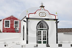 Traditional azores chapel imperio in Pico island. Azores, Portug photo