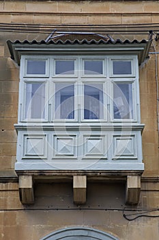 Traditional balcony window from Malta photo