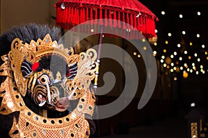 Traditional Bali Barong Mask costume