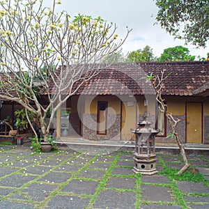 Traditional Balinese backyard