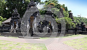 Traditional Balinese blackstone temple, Indonesia