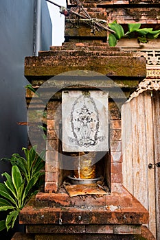 Traditional Balinese house of spirits , Bali, Indonesia