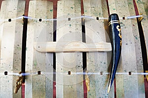 Traditional Balinese musical percussion instrument - xylophone