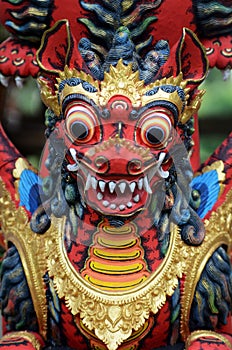Traditional Balinese statue of Barong in Bali