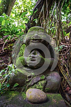 Traditional Balinese statue of a deity