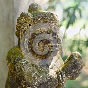 Traditional Balinese stone sculpture art and culture at Bali, In