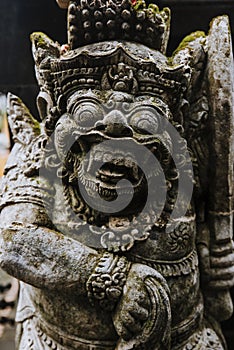 Traditional Balinese stone sculpture art and culture at Bali, IndonesiaPura Besakih