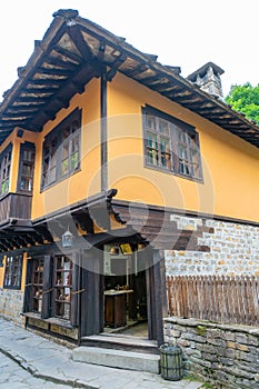 Traditional Balkan dwelling house in the ethnographic complex `Etera` in Bulgaria