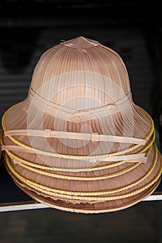 Traditional bamboo hats in Thailand