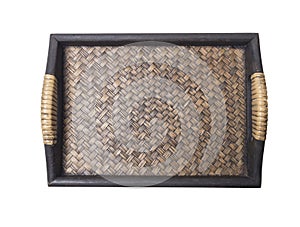 Traditional bamboo tray